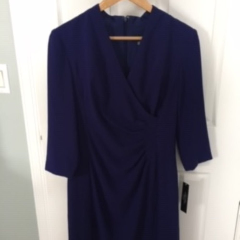 Tahari Women's dress - Royal Blue-sz 8 NWT